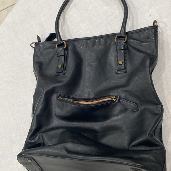 CAVALCANTI beautiful leather bag made in Italy zebra tiger pony hair 15”x13”x5” - Picture 2 of 16